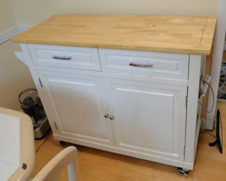 Kitchen island with fold out top. 44x18x37 1/2