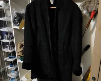Black Shearling Coat