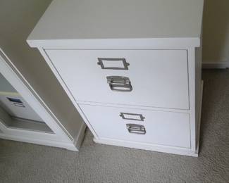 White file cabinet