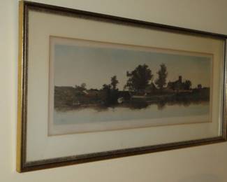 Boat scene art