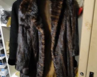 Mink Coat with reversible raincoat