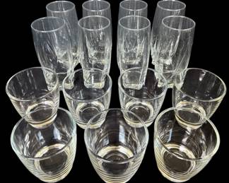 15 Glass Cups Tumblers
