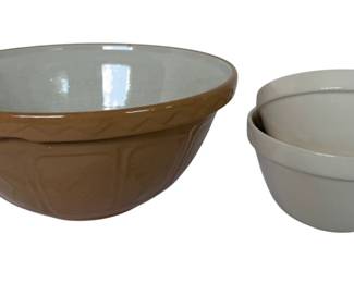 Three Mason Cash Ceramic Bowls, Made In England