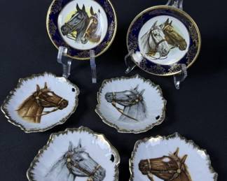 Vintage Horse Accent Plates GC Weatherby