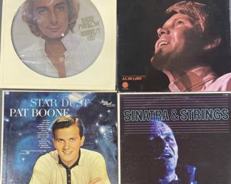Vinyl Records Boone Sinatra Campbell Manilow