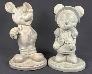 Disney Mickey & Minnie Mouse Garden Statues