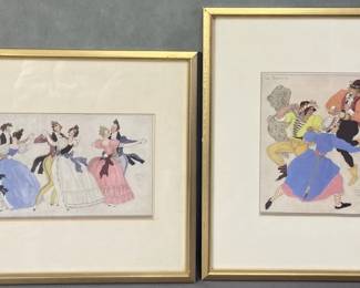 Serge Ivanoff Dance Prints in Frames