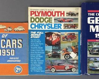 Vintage Car Books GM, British, & Plymouth