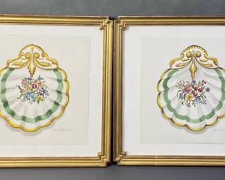 Pair Doris T McDaniel Watercolors