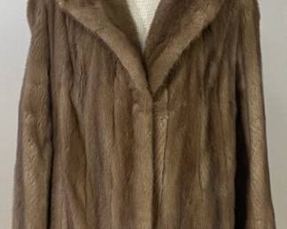 Vintage Mink Fur Coat and Hat