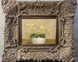 Acrylic Floral Yellow Flowers Original Painting