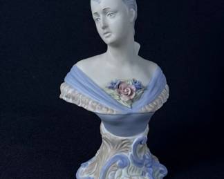 Vintage Porcelain Bust Made in Spain