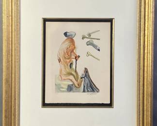 Salvador Dali Imposter Inferno 18 Engraving Signed