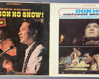Vinyl Don Ho Albums Signed Set of Two