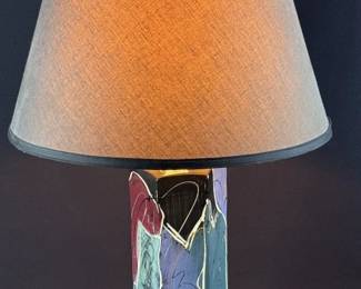 Vintage Abstract Ceramic Table Lamp