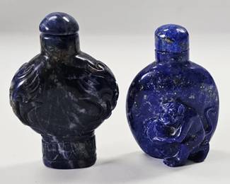 Vintage/Antique Stone Snuff Bottles Inc Lapis