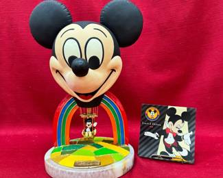 Disney Mickey Mouse in a Hot Air Balloon Sculpture