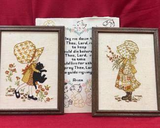 Vintage Needlepoint Wall Art