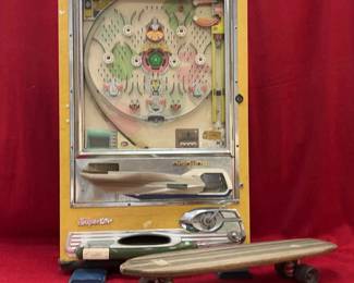 Antique Nishijin Pachinko Machine Ball Plinko Arcade Vtg Skateboard he would buy things from Other count