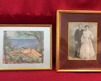 Vintage Cezanne and Victorian Framed Art