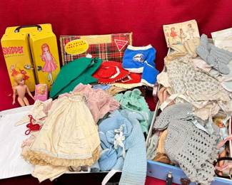 Whimsical Lot of Vintage Doll, Clothing, and More