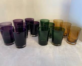 Colored Drinking Glasses 