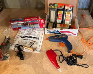 Woodburners, Hot Glue Gun, Engraver