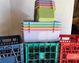 Milk Crates Plastic Totes