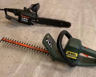 Remington Electric 12 Chainsaw  Black  Decker 16 Electric Hedge Trimmer
