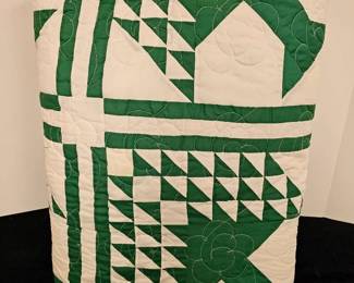Hand Made Machine Quilted Sewn Quilt
