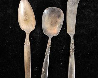 Vintage Spoons Knife Marked South Seas  Twilight Community Silver Plated
