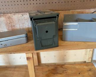 Ammo Box, Metal Tin Without Key More