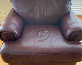 Burgundy Leather Chair