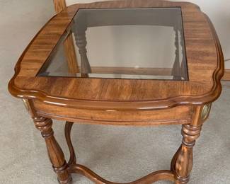 Glass Top End Table