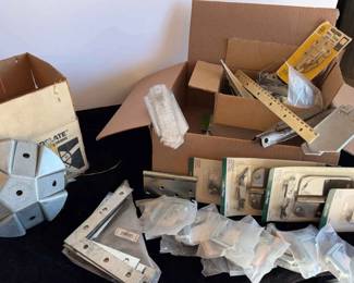 Mystery Lot of Brackets Hinges