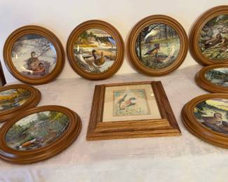 Duck Plates By BART Jerner And An Original Oil Painting 