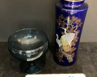 Vintage Japanese Porcelain Vase, Aynsley Trinket Pen Tray More