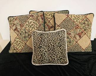 Animal Print And Tan Throw Pillows