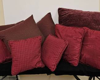 Burgundy Throw Pillows