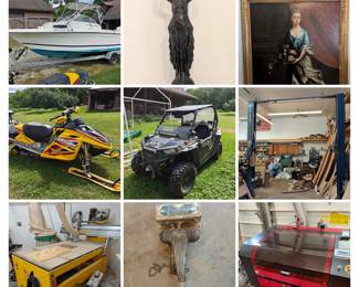 Auction Preview copy & paste this link into your browser: https://www.liveauctioneers.com/catalog/381708_berkshire-tools-boats-and-estate-finds/?page=2