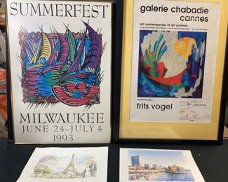 Poster Art Framed 2 Unframed Prints