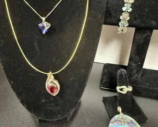 925 Bracelet, Necklace, Pendants and Ring