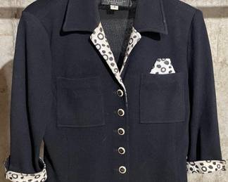 Vintage St. John Collection Womens Knitted Blazer