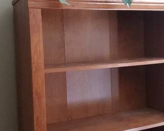 Bookcase 3 Shelves Cabinet Silk Plant