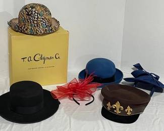 Vintage Womens Hats Jackwill Quail Feather Hat, Saks Fifth Avenue, More