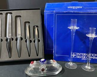 Glass Candlesticks Cutlery More