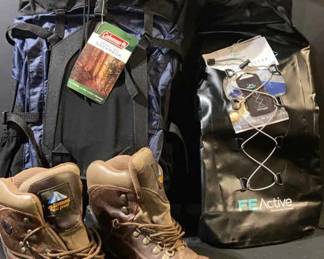 Coleman Hiking Backpack Dry Bag Backpack Mens Boots