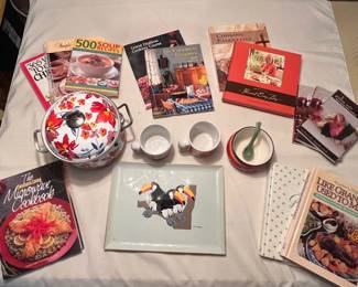 Recipe Books, Soup Mugs Bowl, Serving Tray Hot Pot