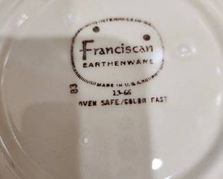 Franciscan Earthenware 