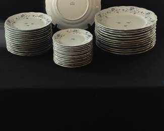 100 Piece Johann Haviland Blue Garland China Set